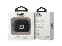 Capa Karl Lagerfeld Monogram Choupette Head para AirPods Pro 2 - preta