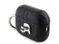 Karl Lagerfeld Monogram Karl & Choupette Head Case for AirPods Pro 2 - Black Karl Lagerfeld Monogram Karl & Choupette Head Case for AirPods Pro 2 - Black
