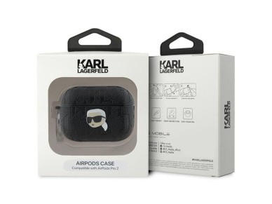 Karl Lagerfeld Monogram Karl Head case for AirPods Pro 2 - black Karl Lagerfeld Monogram Karl Head case for AirPods Pro 2 - black