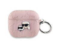 Karl Lagerfeld Monogram Karl & Choupette Head Case for AirPods 3 - Pink Karl Lagerfeld Monogram Karl & Choupette Head Case for AirPods 3 - Pink