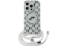 Funda bandolera Karl Lagerfeld IML Monogram Karl & Choupette Head MagSafe para iPhone 15 Pro - Trans Funda bandolera Karl Lagerfeld IML Monogram Karl & Choupette Head MagSafe para iPhone 15 Pro - Trans