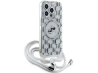 Funda bandolera Karl Lagerfeld IML Monogram Karl & Choupette Head MagSafe para iPhone 15 Pro - Trans Funda bandolera Karl Lagerfeld IML Monogram Karl & Choupette Head MagSafe para iPhone 15 Pro - Trans