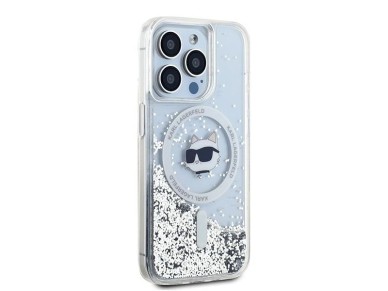 Karl Lagerfeld Liquid Glitter Choupette Head MagSafe case for iPhone 14 Pro Max - transparent Karl Lagerfeld Liquid Glitter Choupette Head MagSafe case for iPhone 14 Pro Max - transparent