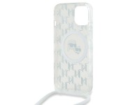 Karl Lagerfeld IML Crossbody Monogram Karl & Choupette Head MagSafe Case for iPhone 15 / 14 / 13 - T