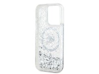 Karl Lagerfeld Liquid Glitter Karl Head MagSafe case for iPhone 15 Pro - transparent Karl Lagerfeld Liquid Glitter Karl Head MagSafe case for iPhone 15 Pro - transparent