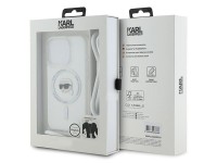 Karl Lagerfeld Crossbody IML Karl Head MagSafe case for iPhone 15 Pro Max - transparent Karl Lagerfeld Crossbody IML Karl Head MagSafe case for iPhone 15 Pro Max - transparent