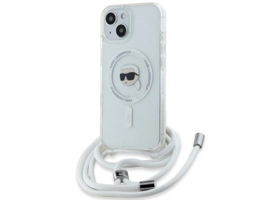 Karl Lagerfeld Crossbody IML Karl Head MagSafe case for iPhone 15 / 14 / 13 - transparent