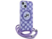 Karl Lagerfeld IML Crossbody Monogram Karl & Choupette Head MagSafe case para iPhone 15 / 14 / 13 - Karl Lagerfeld IML Crossbody Monogram Karl & Choupette Head MagSafe case para iPhone 15 / 14 / 13 -