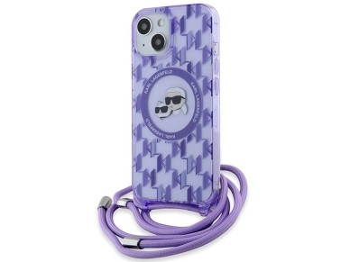 Karl Lagerfeld IML Crossbody Monogram Karl & Choupette Head MagSafe case for iPhone 15 / 14 / 13 - p Karl Lagerfeld IML Crossbody Monogram Karl & Choupette Head MagSafe case for iPhone 15 / 14 / 13 - p