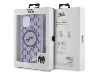 Karl Lagerfeld IML Crossbody Monogram Karl & Choupette Head MagSafe case para iPhone 15 / 14 / 13 - Karl Lagerfeld IML Crossbody Monogram Karl & Choupette Head MagSafe case para iPhone 15 / 14 / 13 -