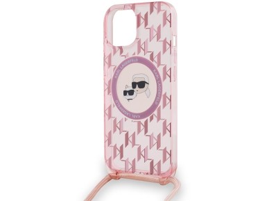 Karl Lagerfeld IML Crossbody Monogram Karl & Choupette Head MagSafe case for iPhone 15 / 14 / 13 - p Karl Lagerfeld IML Crossbody Monogram Karl & Choupette Head MagSafe case for iPhone 15 / 14 / 13 - p