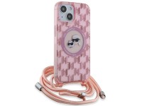 Karl Lagerfeld IML Crossbody Monogram Karl & Choupette Head MagSafe case para iPhone 15 / 14 / 13 - Karl Lagerfeld IML Crossbody Monogram Karl & Choupette Head MagSafe case para iPhone 15 / 14 / 13 -