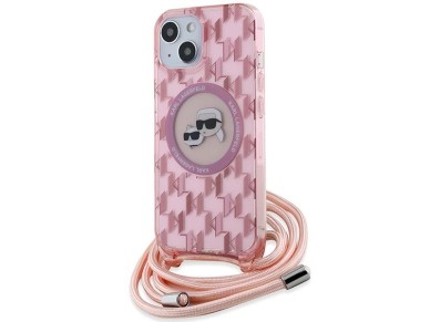 Karl Lagerfeld IML Crossbody Monogram Karl & Choupette Head MagSafe case for iPhone 15 / 14 / 13 - p Karl Lagerfeld IML Crossbody Monogram Karl & Choupette Head MagSafe case for iPhone 15 / 14 / 13 - p