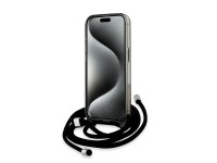 Karl Lagerfeld IML Crossbody Monogram Karl & Choupette Head MagSafe Case for iPhone 15 Pro - Black Karl Lagerfeld IML Crossbody Monogram Karl & Choupette Head MagSafe Case for iPhone 15 Pro - Black