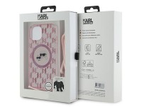 Karl Lagerfeld IML Crossbody Monogram Karl & Choupette Head MagSafe case para iPhone 15 / 14 / 13 - Karl Lagerfeld IML Crossbody Monogram Karl & Choupette Head MagSafe case para iPhone 15 / 14 / 13 -