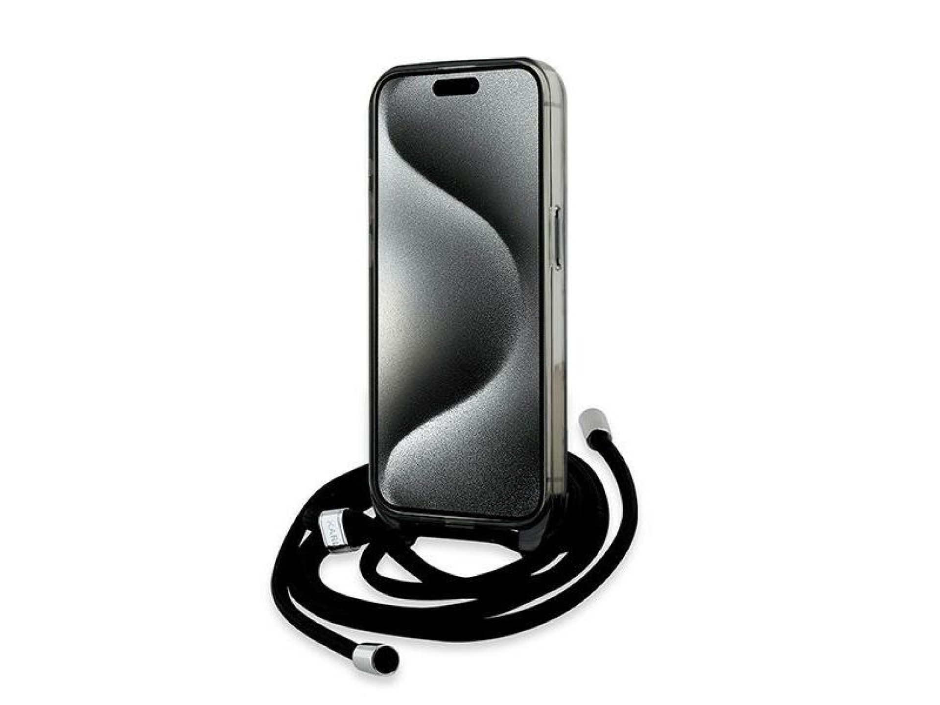 Karl Lagerfeld IML Crossbody Monogram Karl & Choupette Head MagSafe Case for iPhone 15 Pro Max - Bla