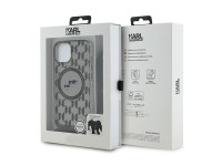 Karl Lagerfeld IML Crossbody Monogram Karl & Choupette Head MagSafe Case for iPhone 15 / 14 / 13 - B