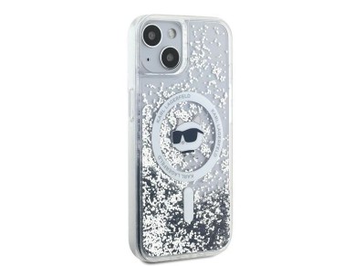 Karl Lagerfeld Liquid Glitter Choupette Head MagSafe case for iPhone 15 / 14 / 13 - transparent Karl Lagerfeld Liquid Glitter Choupette Head MagSafe case for iPhone 15 / 14 / 13 - transparent