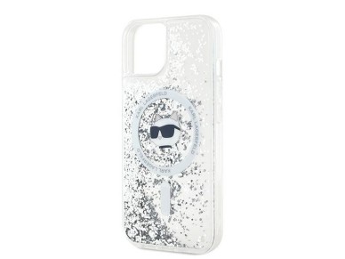 Karl Lagerfeld Liquid Glitter Choupette Head MagSafe case for iPhone 15 / 14 / 13 - transparent Karl Lagerfeld Liquid Glitter Choupette Head MagSafe case for iPhone 15 / 14 / 13 - transparent