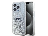 Karl Lagerfeld Liquid Glitter Choupette Head MagSafe case for iPhone 15 Pro Max - transparent Karl Lagerfeld Liquid Glitter Choupette Head MagSafe case for iPhone 15 Pro Max - transparent