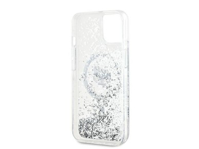Karl Lagerfeld Liquid Glitter Choupette Head MagSafe case for iPhone 15 / 14 / 13 - transparent Karl Lagerfeld Liquid Glitter Choupette Head MagSafe case for iPhone 15 / 14 / 13 - transparent