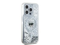 Capa MagSafe Karl Lagerfeld Liquid Glitter Karl Head para iPhone 15 Pro Max - transparente Capa MagSafe Karl Lagerfeld Liquid Glitter Karl Head para iPhone 15 Pro Max - transparente