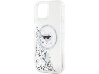 Funda Karl Lagerfeld Liquid Glitter Karl Head MagSafe para iPhone 15 / 14 / 13 - transparente Funda Karl Lagerfeld Liquid Glitter Karl Head MagSafe para iPhone 15 / 14 / 13 - transparente