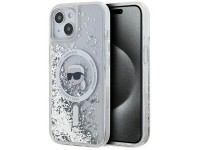 Funda Karl Lagerfeld Liquid Glitter Karl Head MagSafe para iPhone 15 / 14 / 13 - transparente Funda Karl Lagerfeld Liquid Glitter Karl Head MagSafe para iPhone 15 / 14 / 13 - transparente