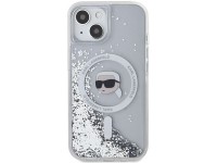 Funda Karl Lagerfeld Liquid Glitter Karl Head MagSafe para iPhone 15 / 14 / 13 - transparente Funda Karl Lagerfeld Liquid Glitter Karl Head MagSafe para iPhone 15 / 14 / 13 - transparente