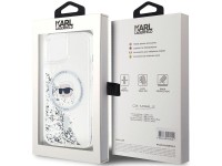 Funda Karl Lagerfeld Liquid Glitter Karl Head MagSafe para iPhone 15 / 14 / 13 - transparente Funda Karl Lagerfeld Liquid Glitter Karl Head MagSafe para iPhone 15 / 14 / 13 - transparente