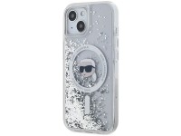 Funda Karl Lagerfeld Liquid Glitter Karl Head MagSafe para iPhone 15 / 14 / 13 - transparente Funda Karl Lagerfeld Liquid Glitter Karl Head MagSafe para iPhone 15 / 14 / 13 - transparente