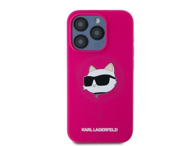 Funda de silicona Karl Lagerfeld Choupette Head MagSafe para iPhone 15 Pro Max - rosa Funda de silicona Karl Lagerfeld Choupette Head MagSafe para iPhone 15 Pro Max - rosa