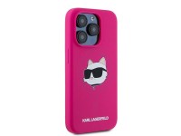 Karl Lagerfeld Silicone Choupette Head MagSafe case for iPhone 15 Pro Max - pink Karl Lagerfeld Silicone Choupette Head MagSafe case for iPhone 15 Pro Max - pink