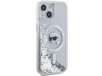 Funda Karl Lagerfeld Liquid Glitter Karl Head MagSafe para iPhone 15 / 14 / 13 - transparente Funda Karl Lagerfeld Liquid Glitter Karl Head MagSafe para iPhone 15 / 14 / 13 - transparente