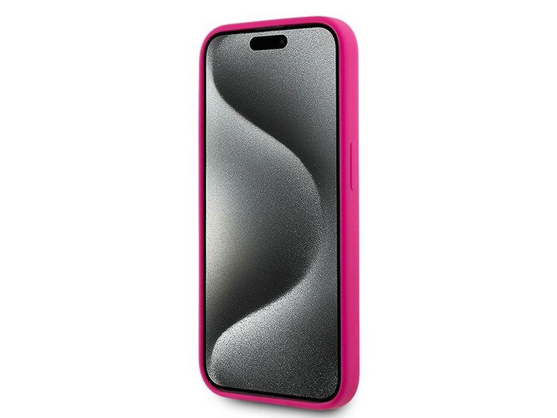 Karl Lagerfeld Silicone Choupette Head MagSafe case for iPhone 15 Pro Max - pink