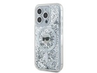 Capa MagSafe Karl Lagerfeld Liquid Glitter Karl Head para iPhone 15 Pro Max - transparente Capa MagSafe Karl Lagerfeld Liquid Glitter Karl Head para iPhone 15 Pro Max - transparente