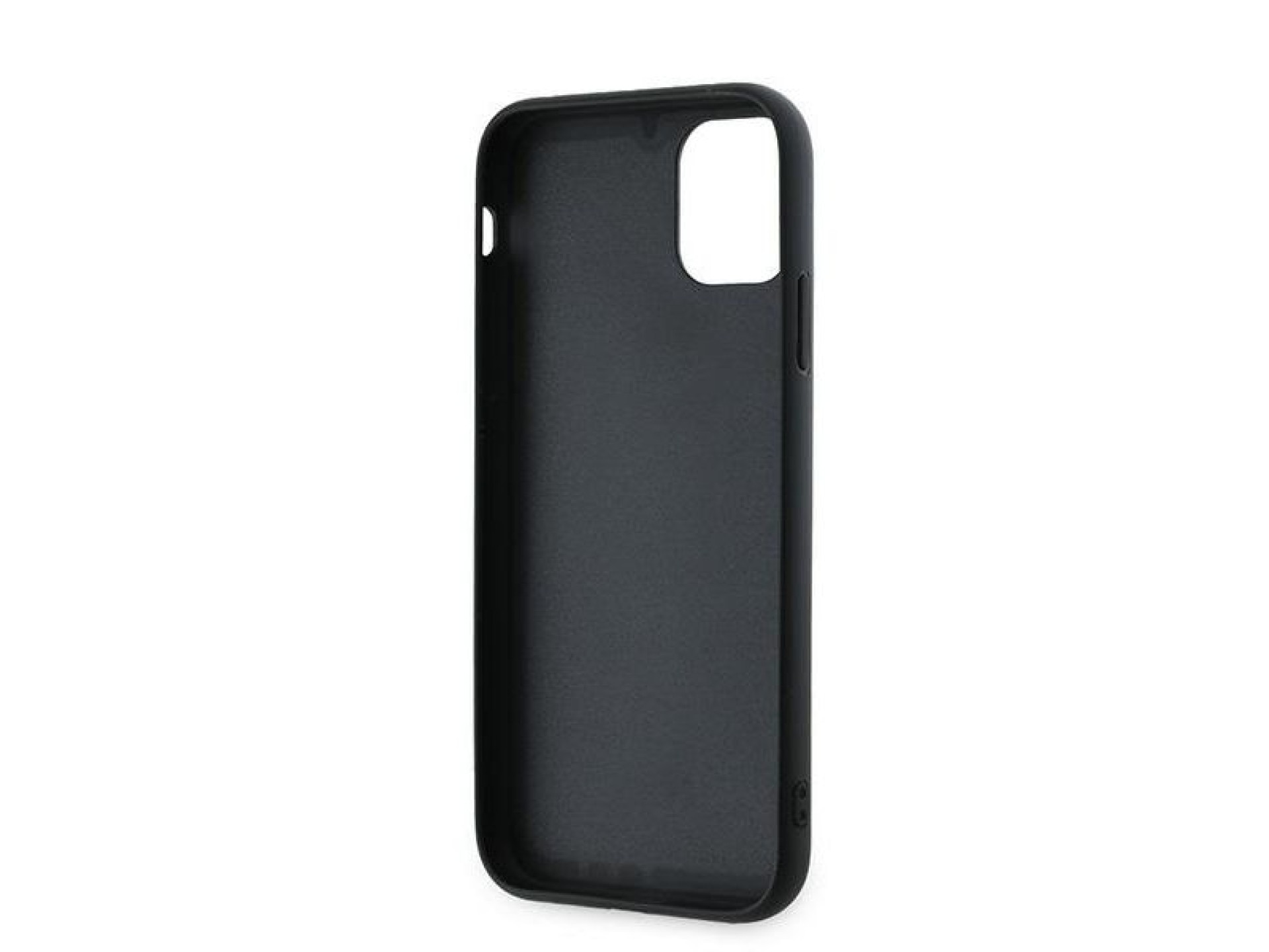 Capa Karl Lagerfeld Diagonal Quilted Script para iPhone 11 / Xr - preta