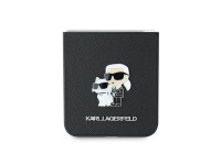 Karl Lagerfeld Saffiano Metal Pin Case for Samsung Galaxy Z Flip 6 - Black Karl Lagerfeld Saffiano Metal Pin Case for Samsung Galaxy Z Flip 6 - Black