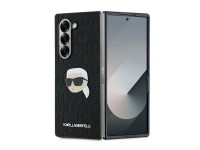 Karl Lagerfeld Saffiano Monogram Head Pin Case for Samsung Galaxy Z Fold 6 - Black Karl Lagerfeld Saffiano Monogram Head Pin Case for Samsung Galaxy Z Fold 6 - Black