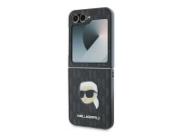 Capa Karl Lagerfeld Saffiano Monogram para Samsung Galaxy Z Flip 6 - Preta Capa Karl Lagerfeld Saffiano Monogram para Samsung Galaxy Z Flip 6 - Preta