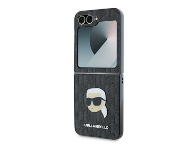 Karl Lagerfeld Saffiano Monogram Case for Samsung Galaxy Z Flip 6 - Black Karl Lagerfeld Saffiano Monogram Case for Samsung Galaxy Z Flip 6 - Black