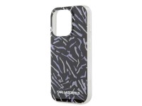 Funda Karl Lagerfeld Zebra con cord�n para iPhone 15 Pro Max - Morada