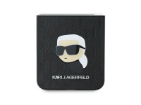 Capa Karl Lagerfeld Saffiano Monogram para Samsung Galaxy Z Flip 6 - Preta Capa Karl Lagerfeld Saffiano Monogram para Samsung Galaxy Z Flip 6 - Preta