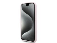 Capa Karl Lagerfeld Diagonal Quilted Script para iPhone 15 Pro - rosa Capa Karl Lagerfeld Diagonal Quilted Script para iPhone 15 Pro - rosa