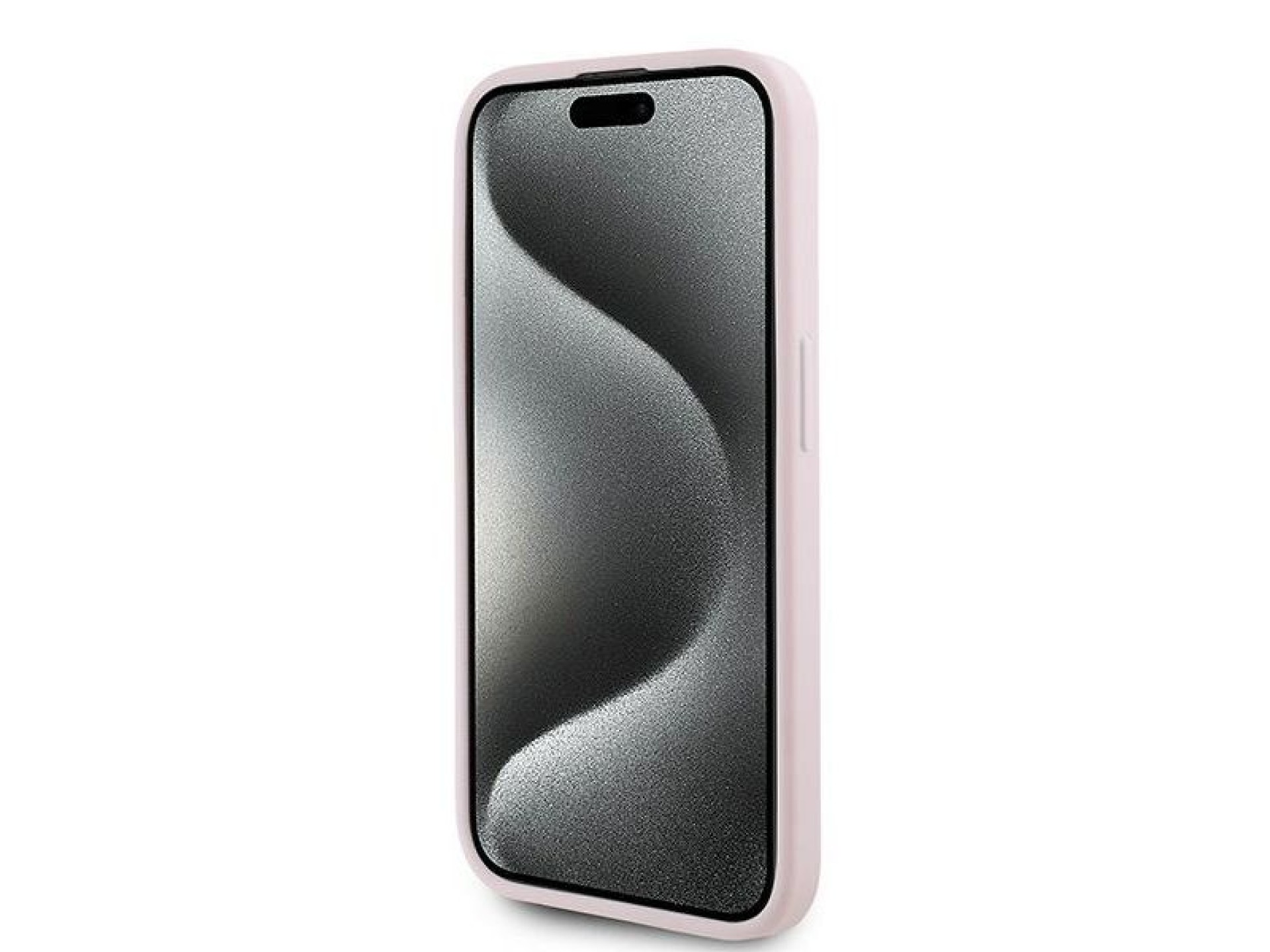 Funda Karl Lagerfeld Diagonal Quilted Script para iPhone 15 Pro Max - rosa
