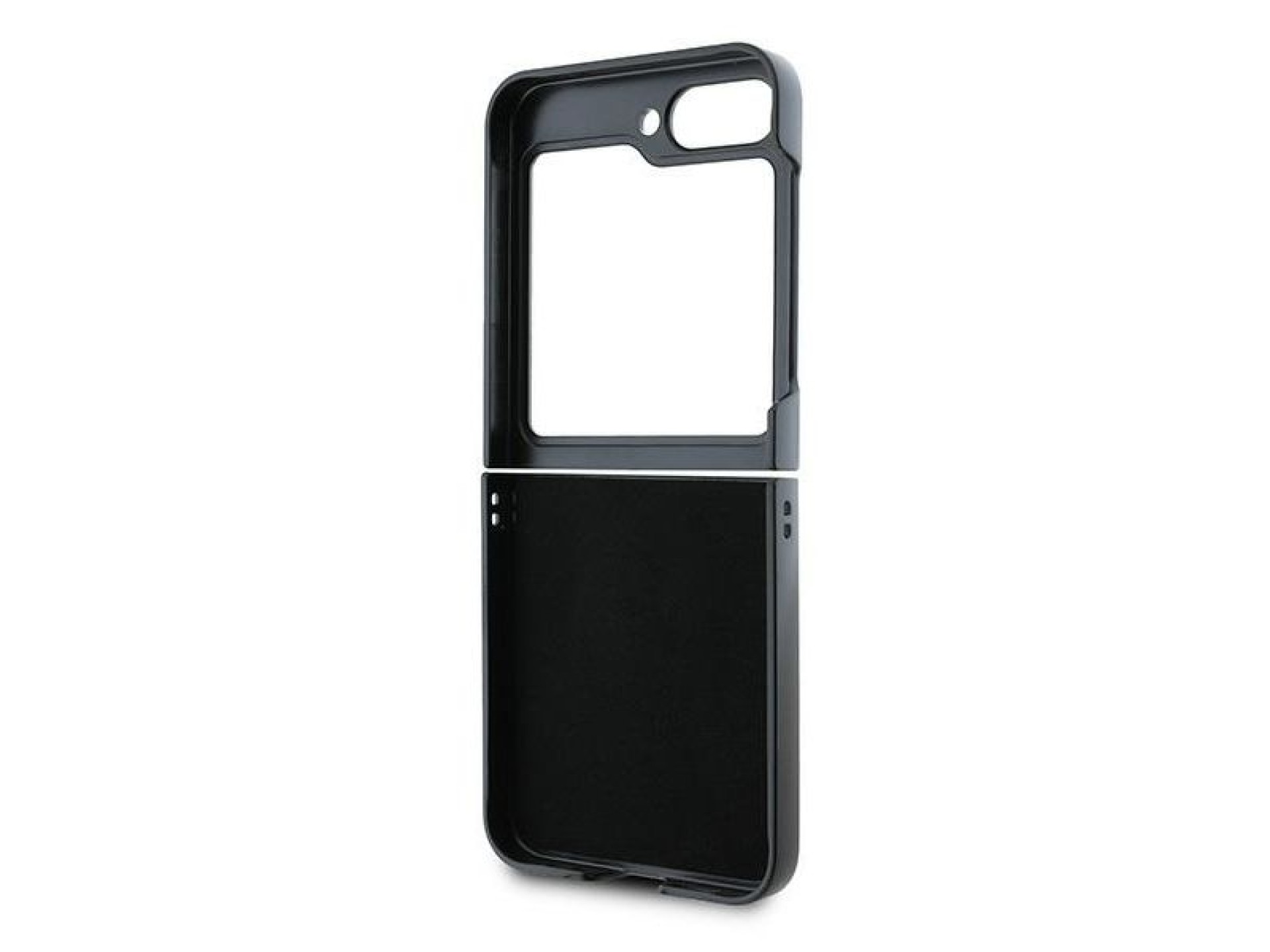 Capa Karl Lagerfeld Saffiano Monogram para Samsung Galaxy Z Flip 6 - Preta