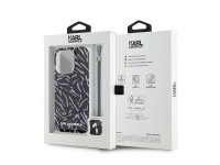 Funda Karl Lagerfeld Zebra con cord�n para iPhone 15 Pro Max - Morada