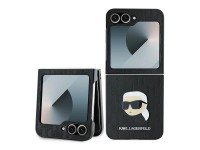 Capa Karl Lagerfeld Saffiano Monogram para Samsung Galaxy Z Flip 6 - Preta Capa Karl Lagerfeld Saffiano Monogram para Samsung Galaxy Z Flip 6 - Preta