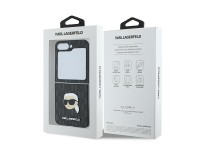 Capa Karl Lagerfeld Saffiano Monogram para Samsung Galaxy Z Flip 6 - Preta Capa Karl Lagerfeld Saffiano Monogram para Samsung Galaxy Z Flip 6 - Preta