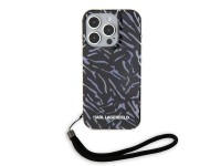 Funda Karl Lagerfeld Zebra con cord�n para iPhone 15 Pro Max - Morada